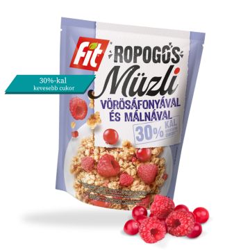 Fit Reggeli Ropogós müzli vörösáfonyával és málnával